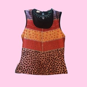 Vintage 1990s y2k multicolored top by love amour